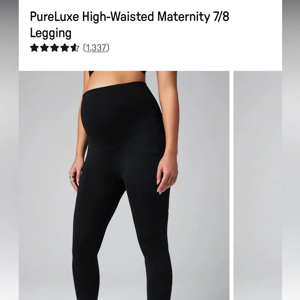 Fabletics Maternity High-waisted PureLuxe 7/8 Leggings - Picture 5 of 6
